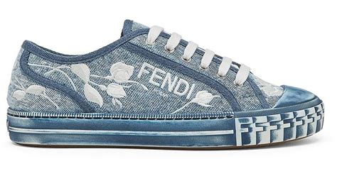 fendi domino embroidered denim sneakers|Buy Fendi Domino 'Blue Denim' .